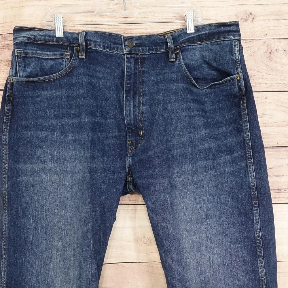 Levis Workwear Jeans Mens 40x30 Blue Medium Wash Regular Straight Stretch Denim